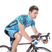 Extreme Pop Mens Short Sleeve Cycling Suits Padded Riding Shorts Quick Dry Biking Jersey