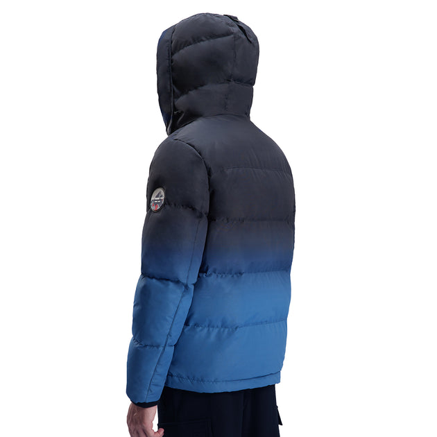 Extreme Pop Down jacket for mens in Pure White Goose Down Winter Hooded