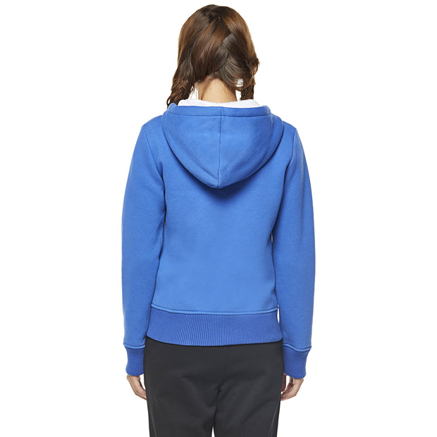 Women's Brushed Hoodie Sweatshirt blue size S M L XL