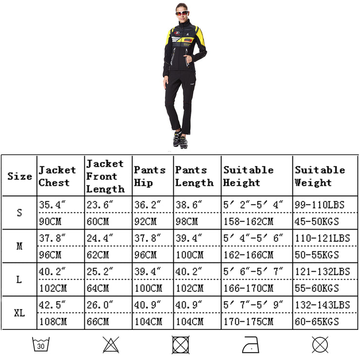 Women Cycling Jacket Breathable Windbreaker Thermal Hiking Pants