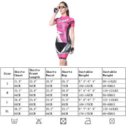 Extreme Pop Womens Cycling Suits 4D Padded Shorts Summer Short Sleeve Riding Jersey Top
