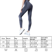 Womens Leggings High Waist Yoga Pants Hip-Lifting effect
