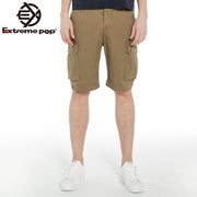 Mens Cargo Combat Chino Shorts Cotton Half Pants Casual Summer Stone Washed Jeans