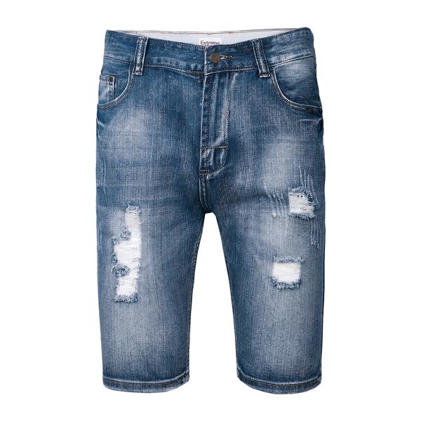 Mens Ripped Distressed Jeans Summer Stretch Shorts RRP £30 Summer Beach Shorts
