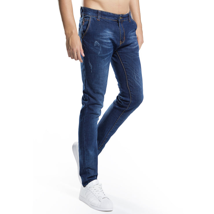 Men's Skinny Stretch Distress Jeans