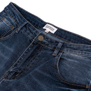 Men's Skinny Stretch Ripped Blue Jeans