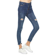 Blue Ripped Stretch Jeans size S M L XL