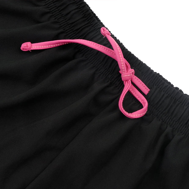 Womens Double Layer Running Shorts 2 in 1 Workout Jogging Pants Quick-Drying