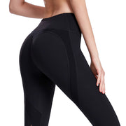 Womens Leggings Fitness Yoga Pants Mesh Patchwork Workout Cropped UK Brand