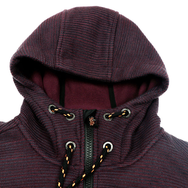 Men's Jacquard heather knit bonded Jacket Purple Grey  S M L XL