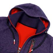 Slub Knit Bond Fleece Collar Jacket