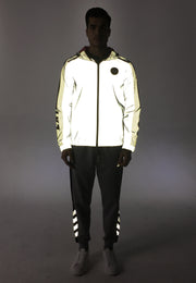 Mens Reflective Fabric Contrast Jacket