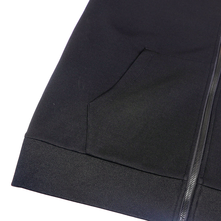 Men's Reflective Print Stretch Tricot Sport Jacket size S M L XL Black