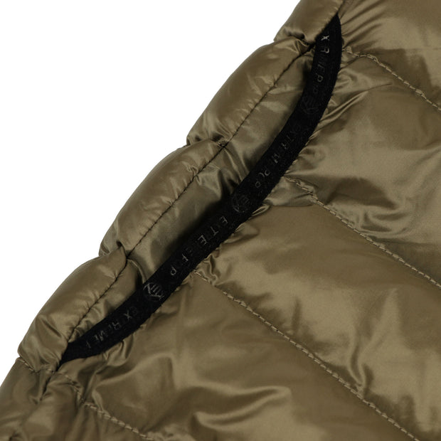 Midnight Padded Reflective Zip Jacket - Khaki
