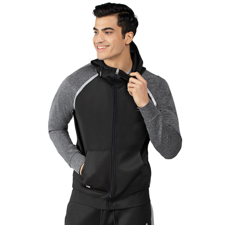 Men's Raglan Zip-Up Hooded Sweatshirts