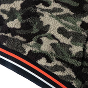 Men's Sherpa Hoodie Warm Applique Jumper Colours Black White Camouflage S M L XL