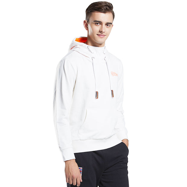 Men's  hooded Sweatshirt with High Neck Tunnel in cotton
