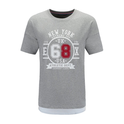 grey T-shirt front side