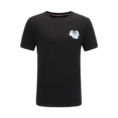 men's Printed T-shirt black blue white