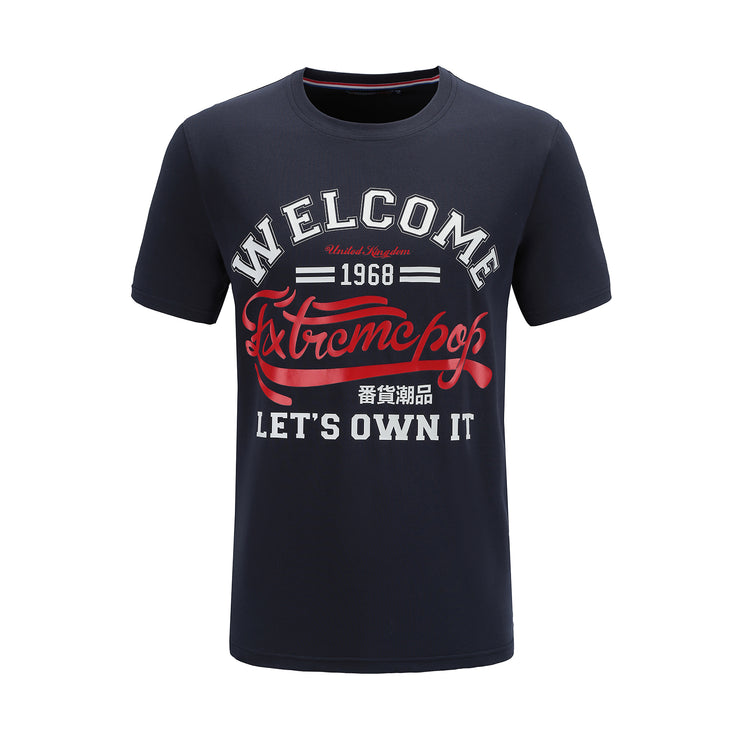 New Mens Cotton Print Tops T-shirt Tshirt Tee Shirt UK Stock