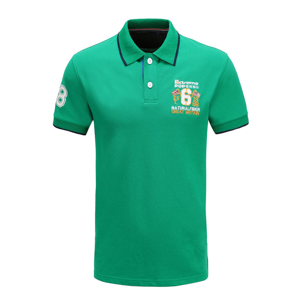 New Mens Polo Shirt Top Short Sleeve Pure Cotton Pique  UK Stock