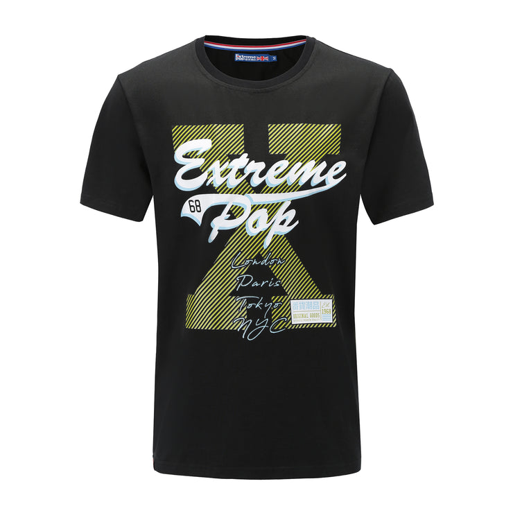 Men's Printed T-shirt Trendy Summer T shirt Top Pullover UK Stock