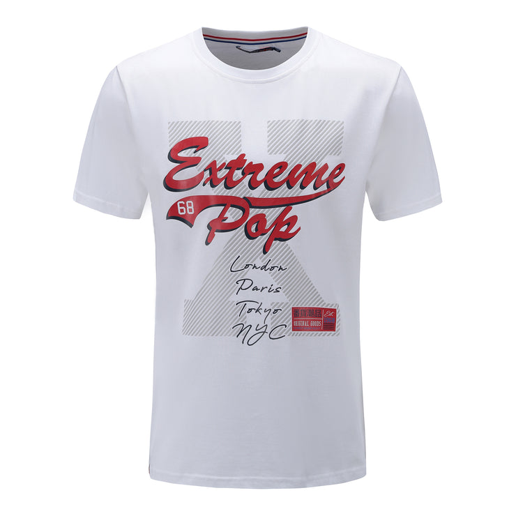 Men's Printed T-shirt Trendy Summer T shirt Top Pullover UK Stock