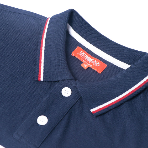 Men's Polo T-Shirt Colour Block Short Sleeve