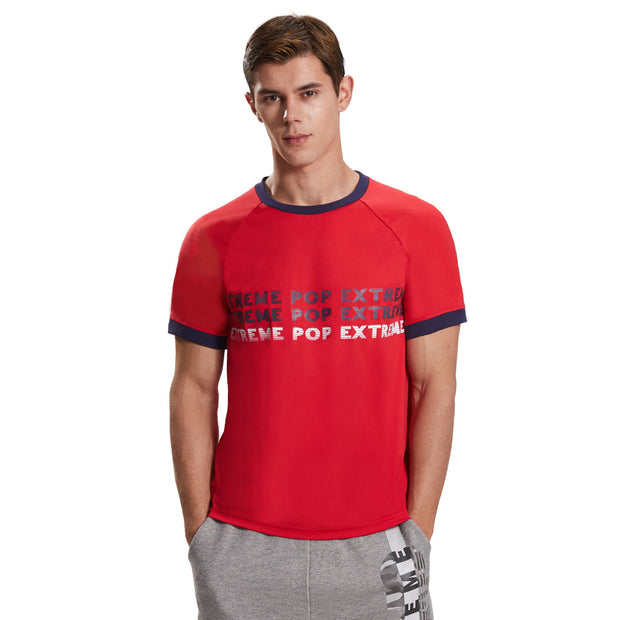 Extreme Pop Mens Raglan Sleeve T-shirts Summer Sports Top Dri-Fit