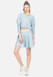 Versatile Stretchy Flared Jersey Skirt