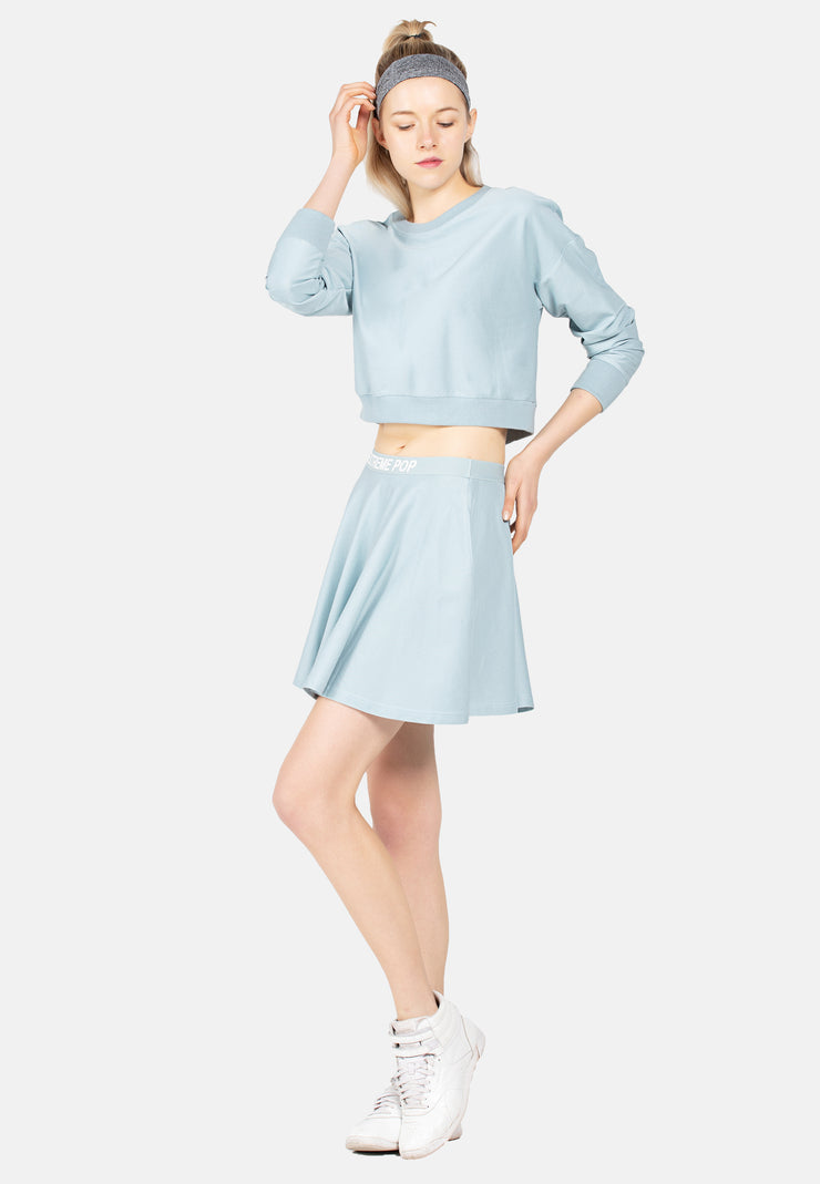 Versatile Stretchy Flared Jersey Skirt