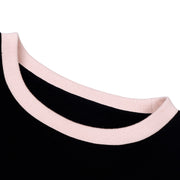 Women's Drop Shoulder Top S M L XL White-Black and Black-Pink
