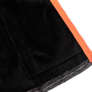 Women's Velour bond Heather Hoodie Jacket S M L XL Dark Grey