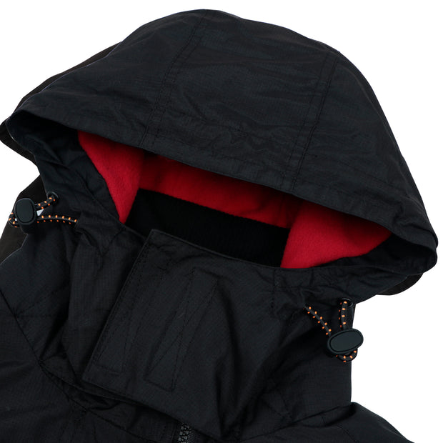 Extreme Pop Womens Quilted Hooded Zip-Up Cool Jacket