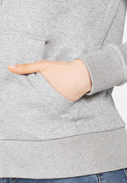 Women's Casual Stretch Slim Fit Hoodie Zip-Up Sweatshirt size S M L XL White Grey