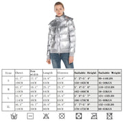 Women's Down Jacket Pure Goose Shiny Colours Silver and Black S M L XL ...