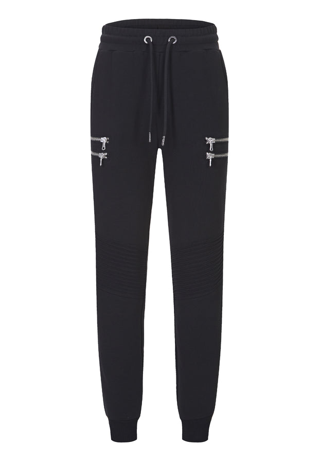 Womens Running Joggers Tracksuit Bottoms Pleated Knee