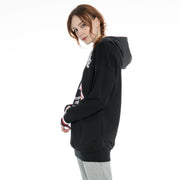Women's Oversize Signature Hoodie Sweatshirt S M L XL Grey Black