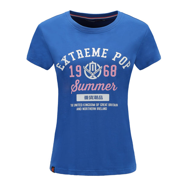 New Womens Cotton Print Tops Jersey T-shirt T shirt Tee Shirt Jumper UK Stock