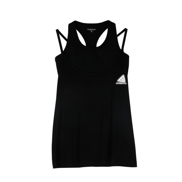 Extreme Pop Womens Gym Tank Tops and Sports Fitness Bra Suit grey black white